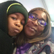 The author with her son.